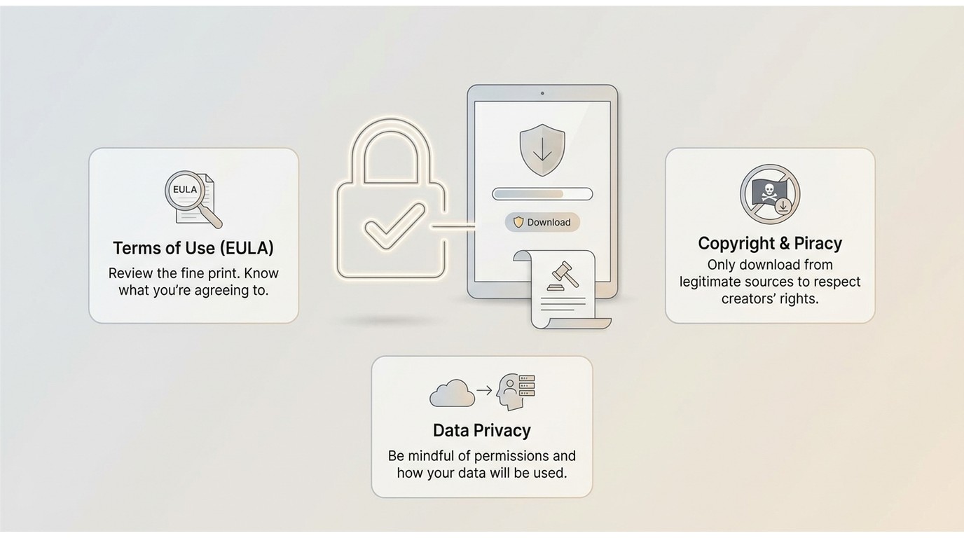 Legal basics before you download anything