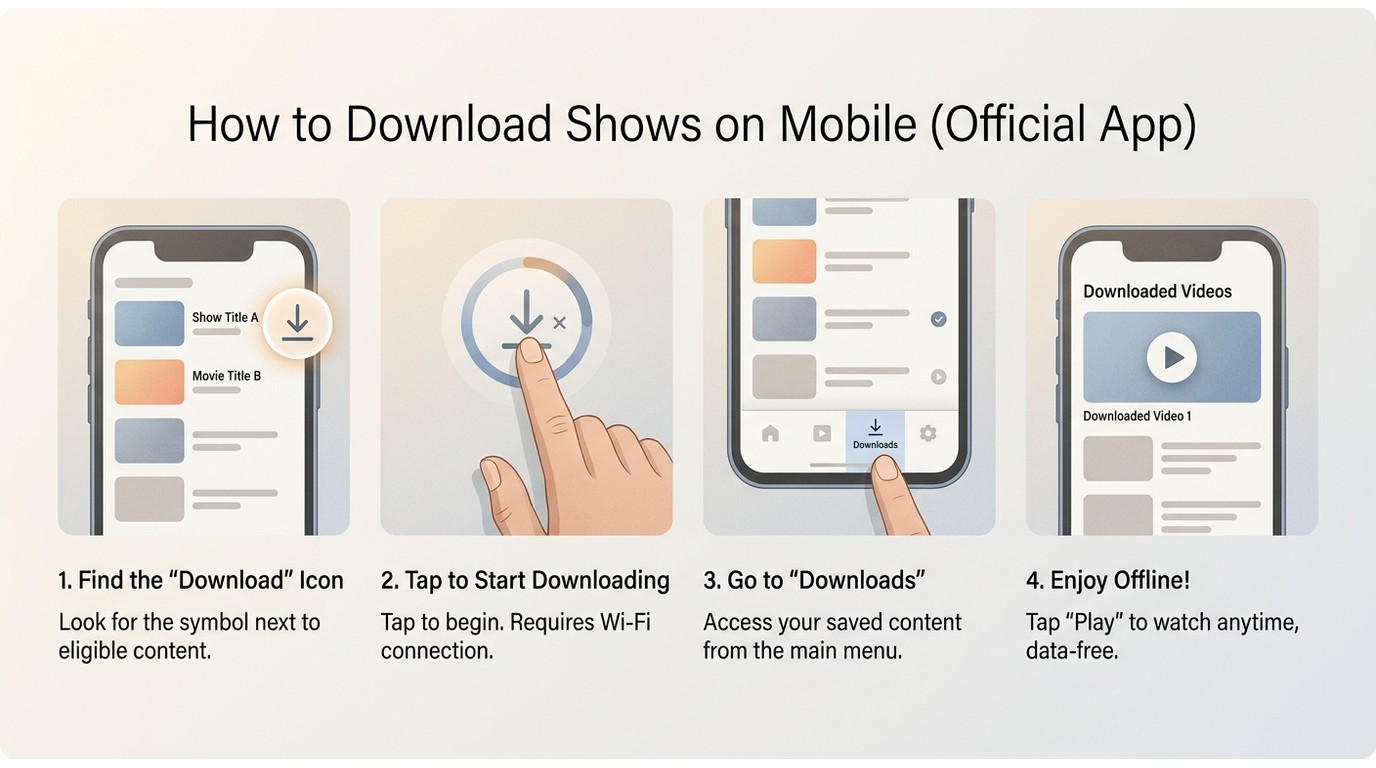 How to download hulu shows on mobile official app