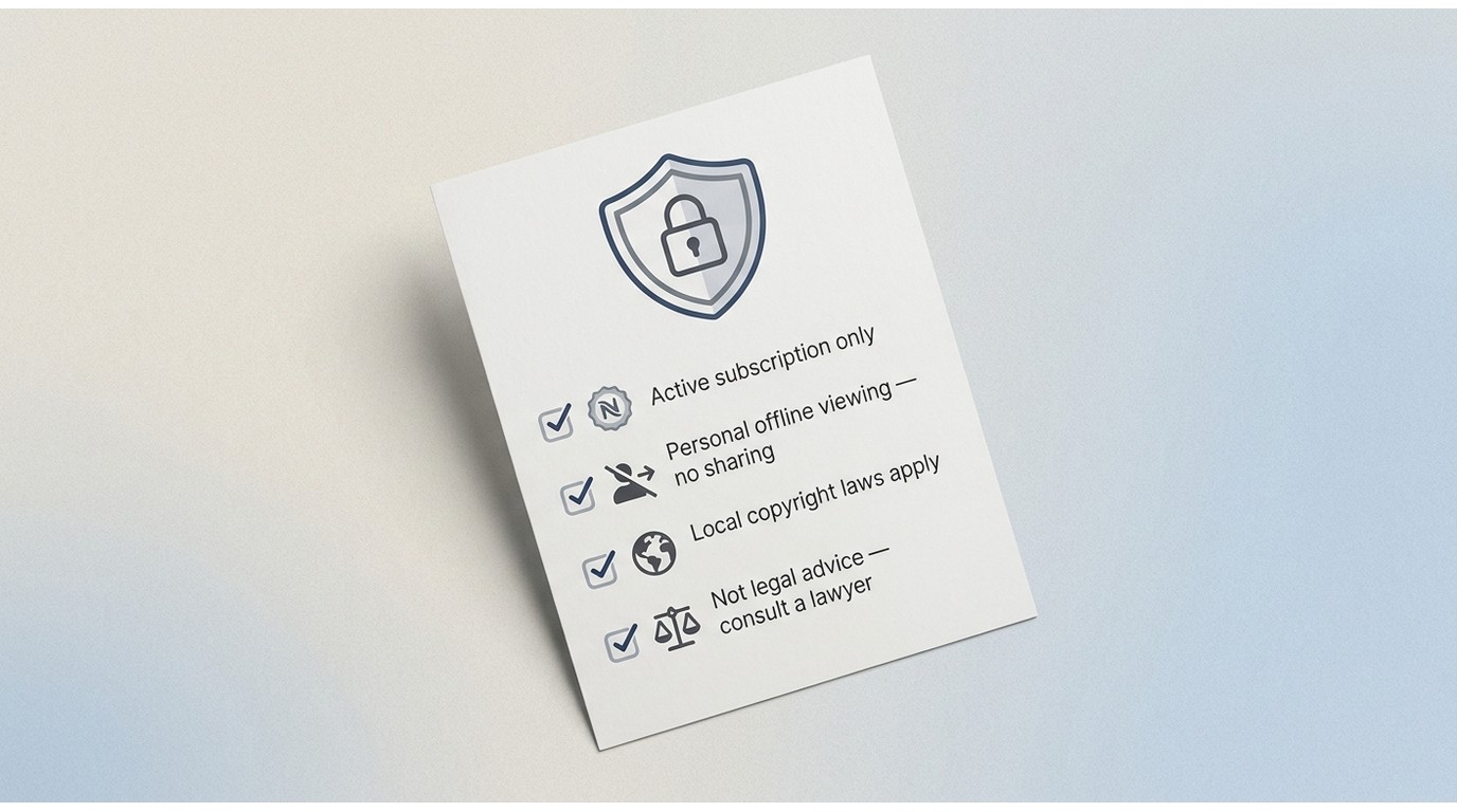 Legal and safety considerations before any workaro