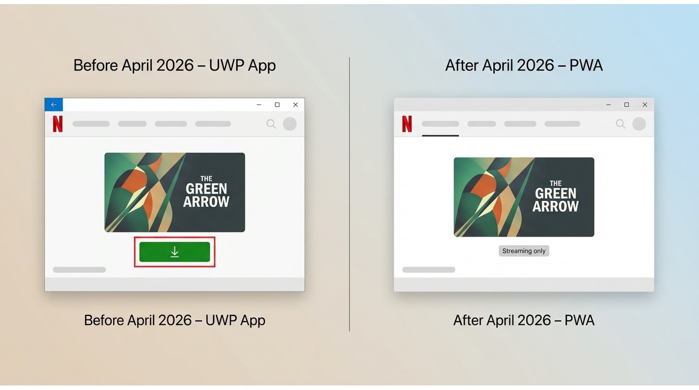 What changed for windows in april 2026 pwa transit