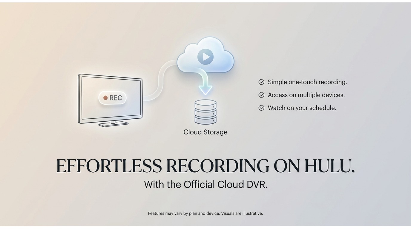 Record on hulu with the official cloud dvr