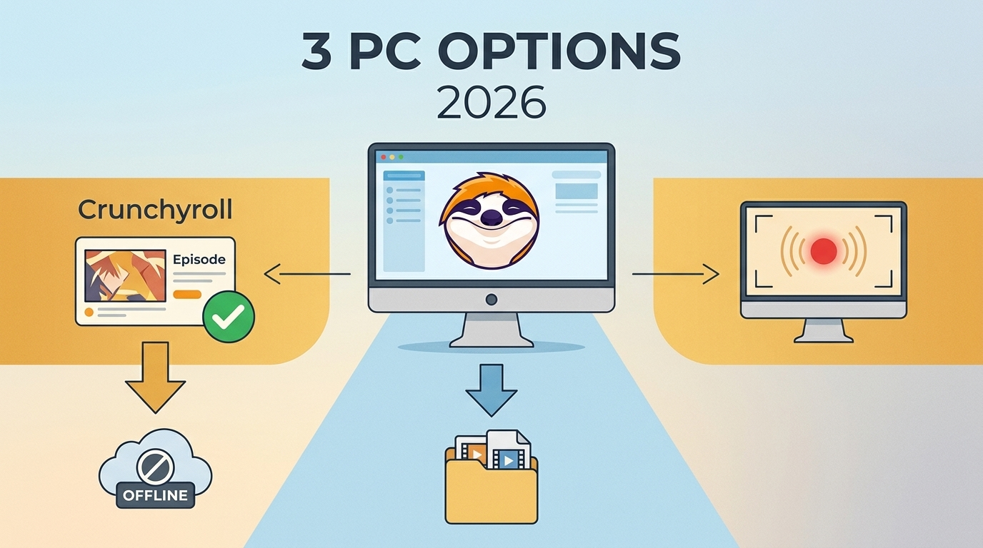 Crunchyroll PC Downloads: 3 Practical Options in 2026
