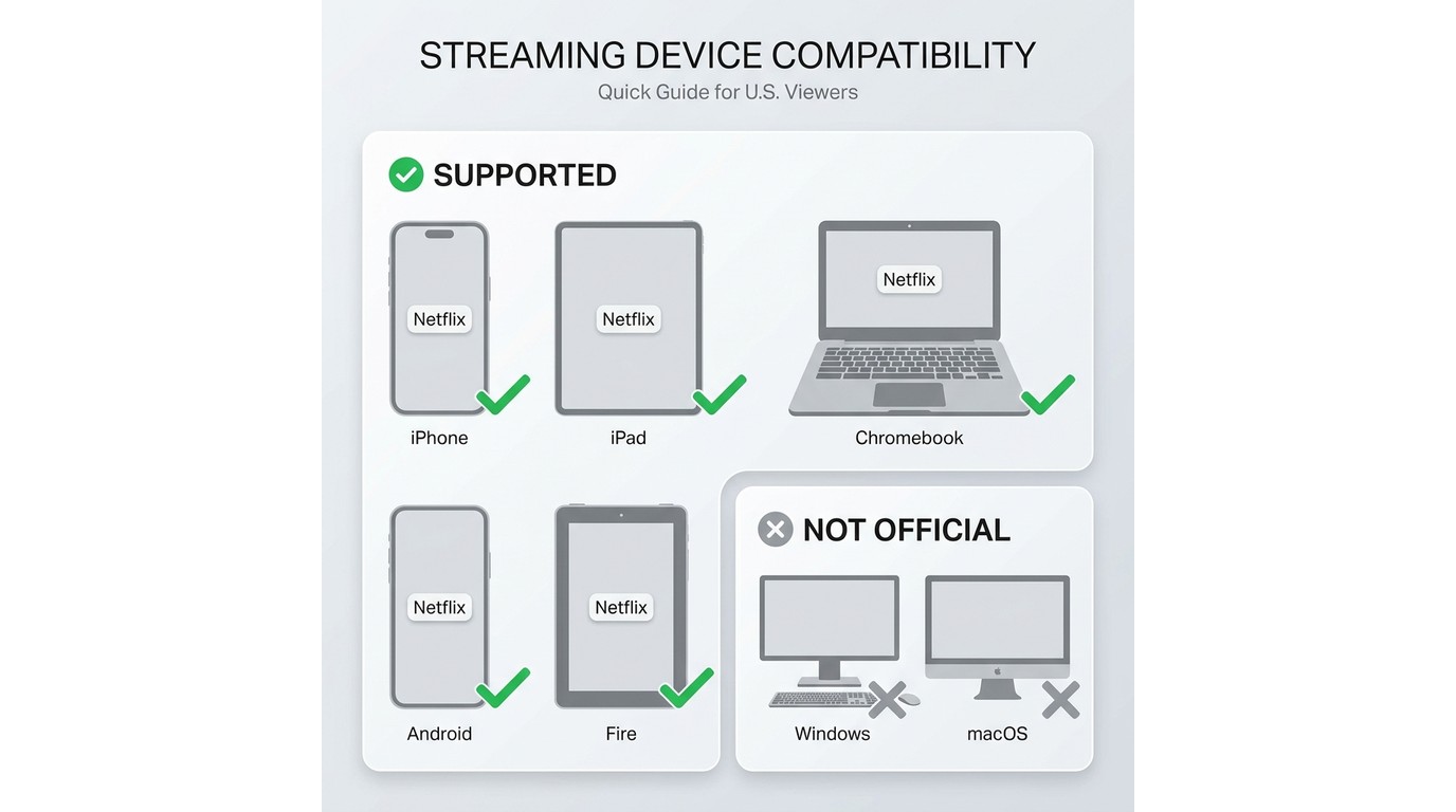 Netflix offline download support on iPhone, iPad, Android, Fire tablet, Chromebook, Windows, and mac