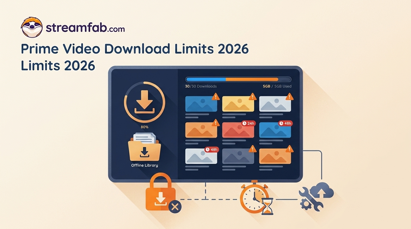 Amazon Prime Video Download Limits in 2026: Caps, Expiration, and Fixes