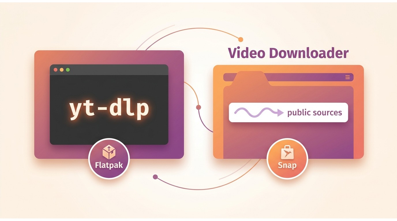 yt-dlp and Video Downloader workflows for supported Linux public sources