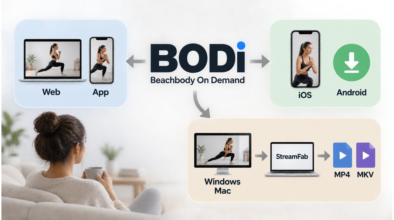 BODi rebrand and access paths for previews, app downloads, and local files