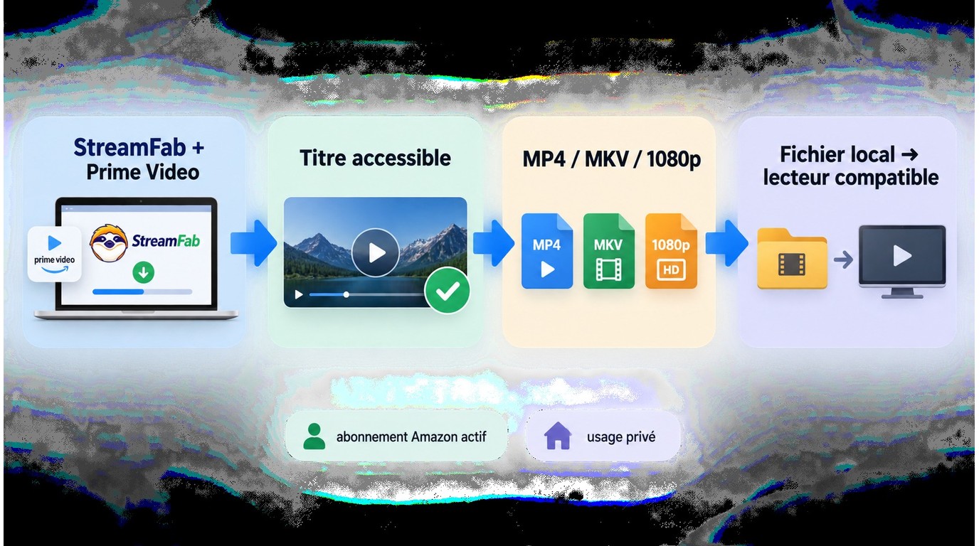 Parcours de Prime Video vers un fichier local MP4 ou MKV