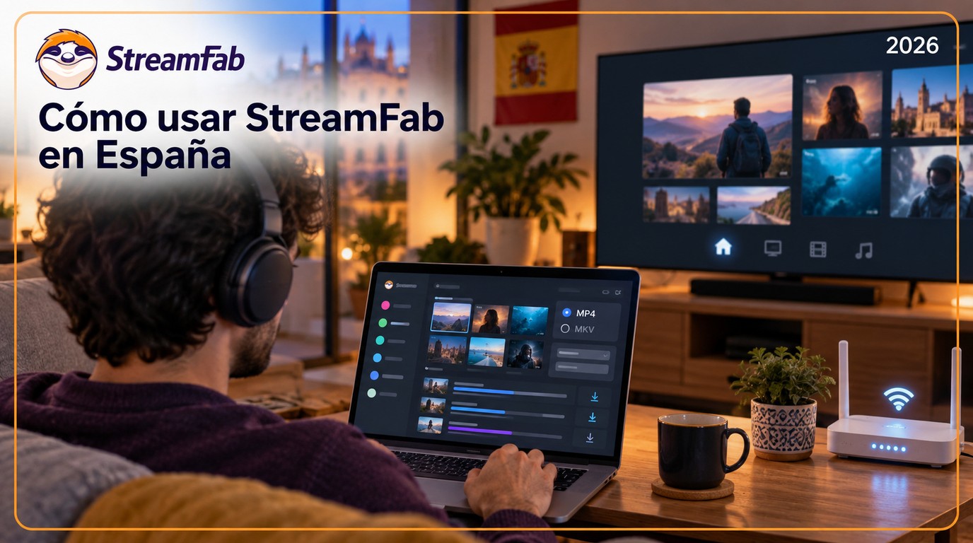 Cómo usar StreamFab en España: pasos, formatos y plataformas compatibles (2026)