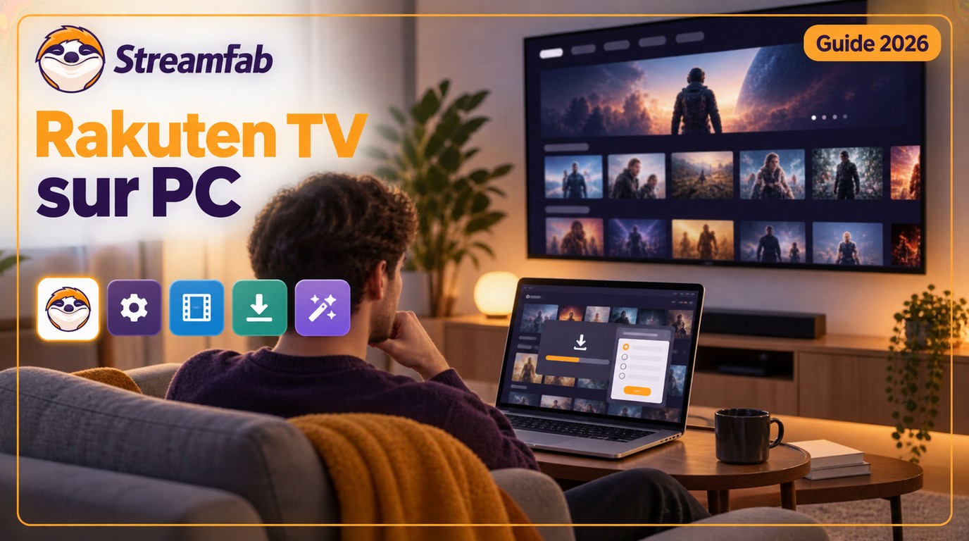 Télécharger Rakuten TV sur PC en 2026 : accès officiel et 5 outils