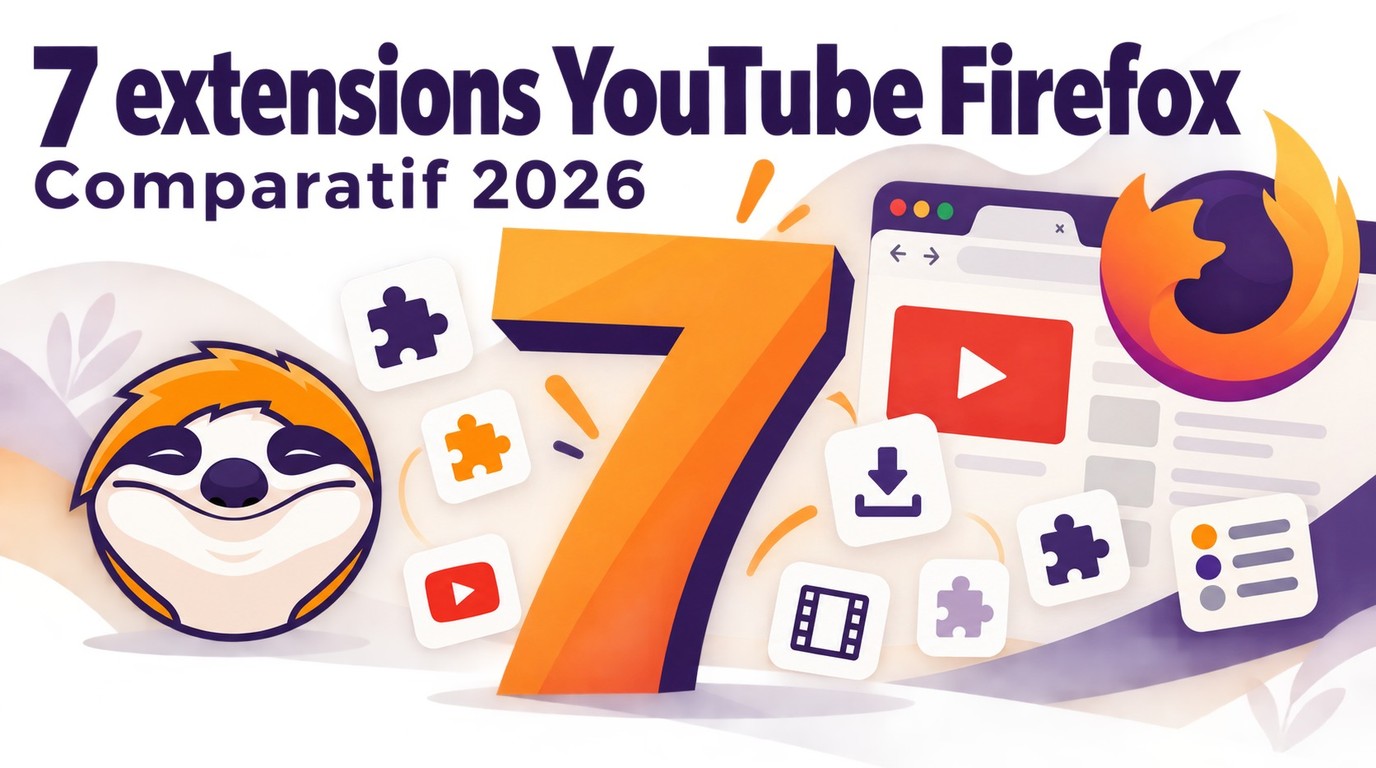 YouTube downloader Firefox : 7 extensions évaluées en 2026