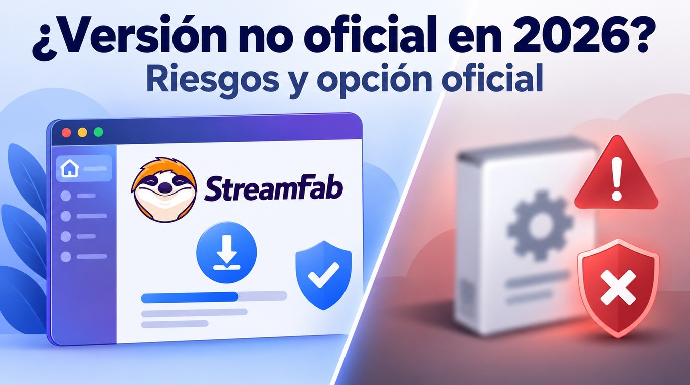 ¿Funciona StreamFab crackeado en 2026? Riesgos y opciones oficiales