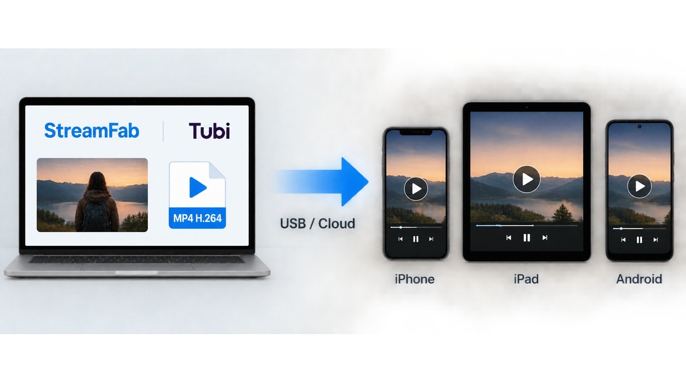 StreamFab files moving from Windows or Mac to iPhone, iPad, and Android.
