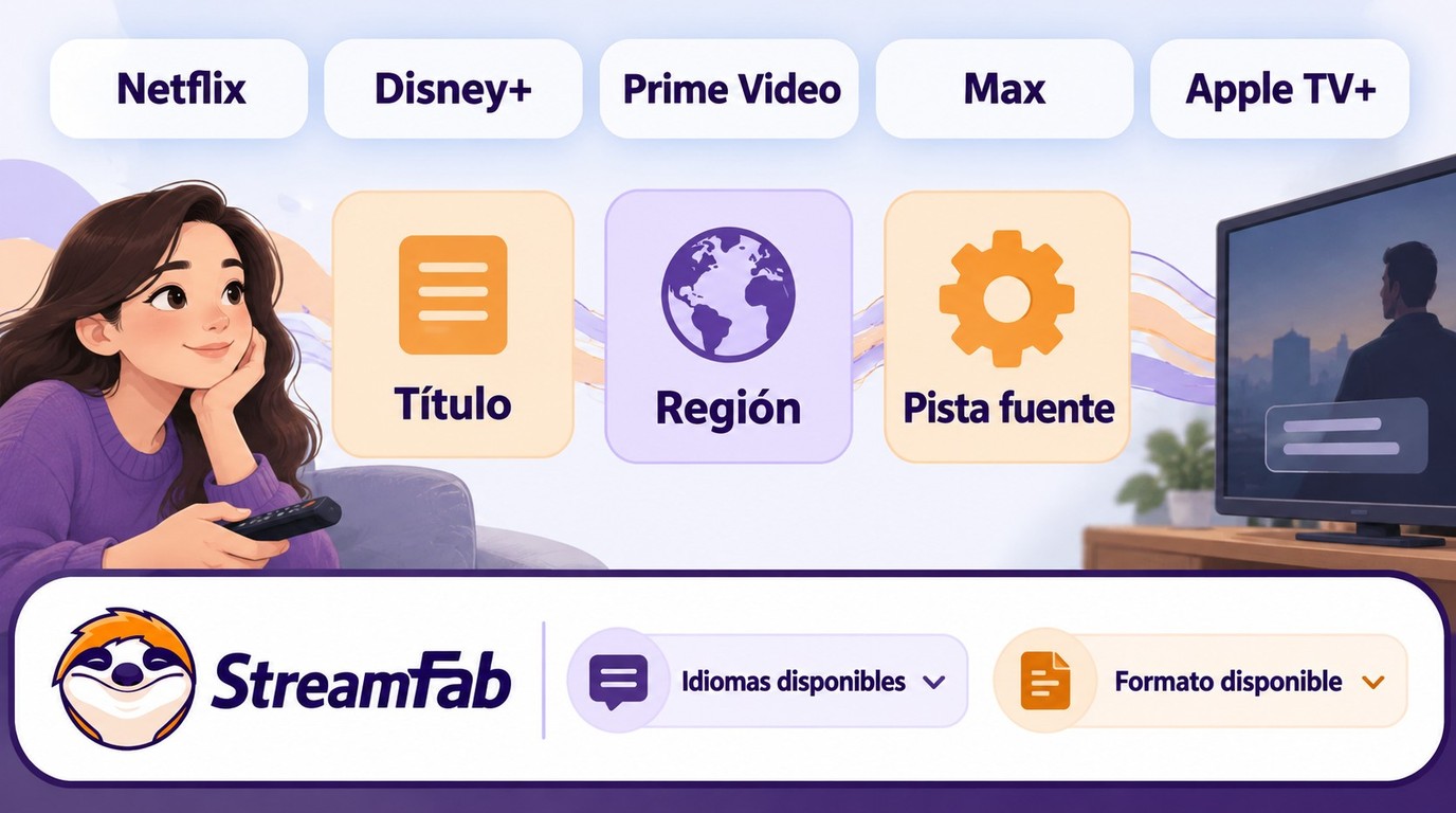 La disponibilidad en Netflix, Disney+, Prime Video, Max y Apple TV+ varía por título y región.