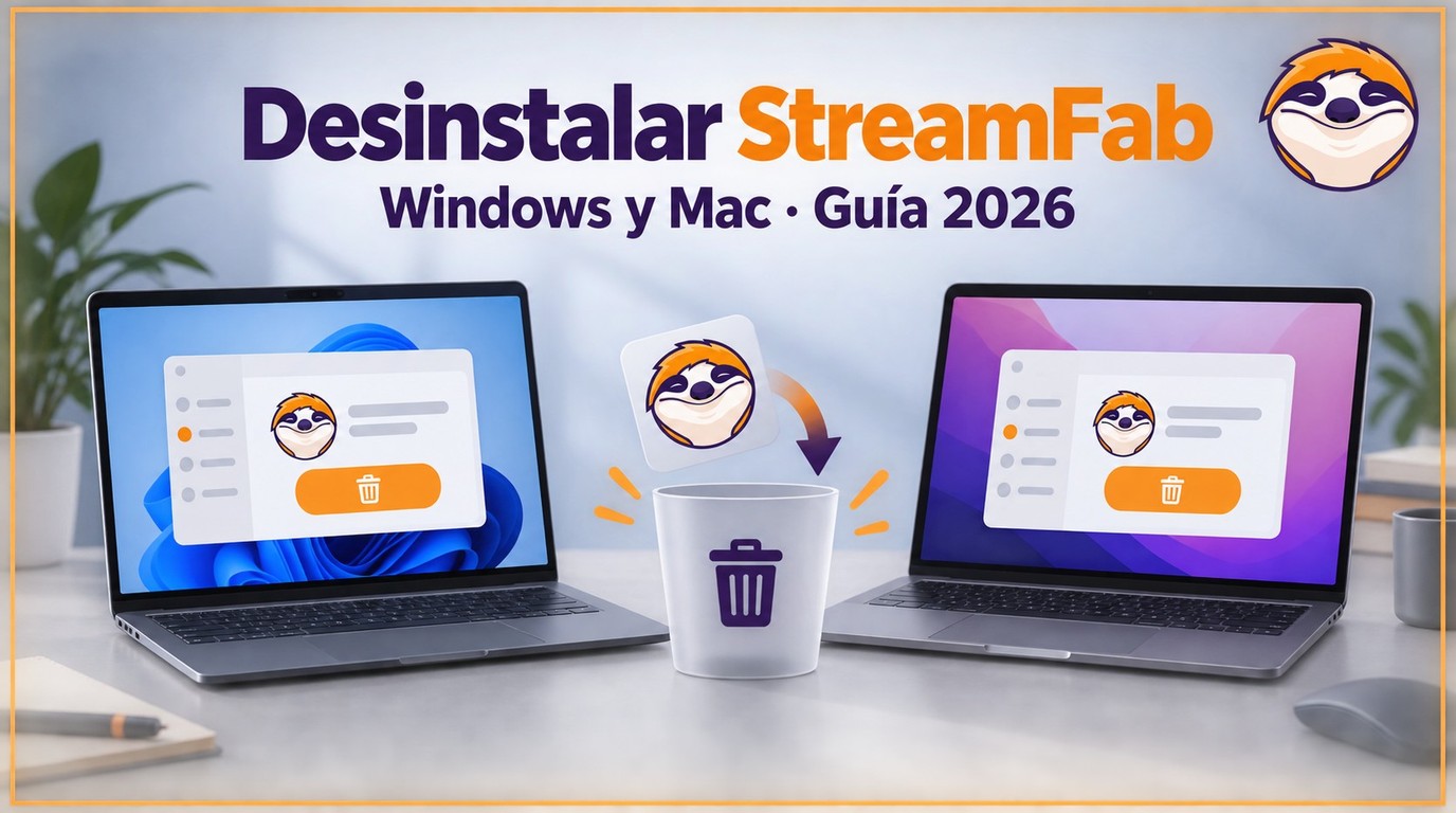 Cómo desinstalar StreamFab en Windows y Mac: limpieza segura y bloqueos