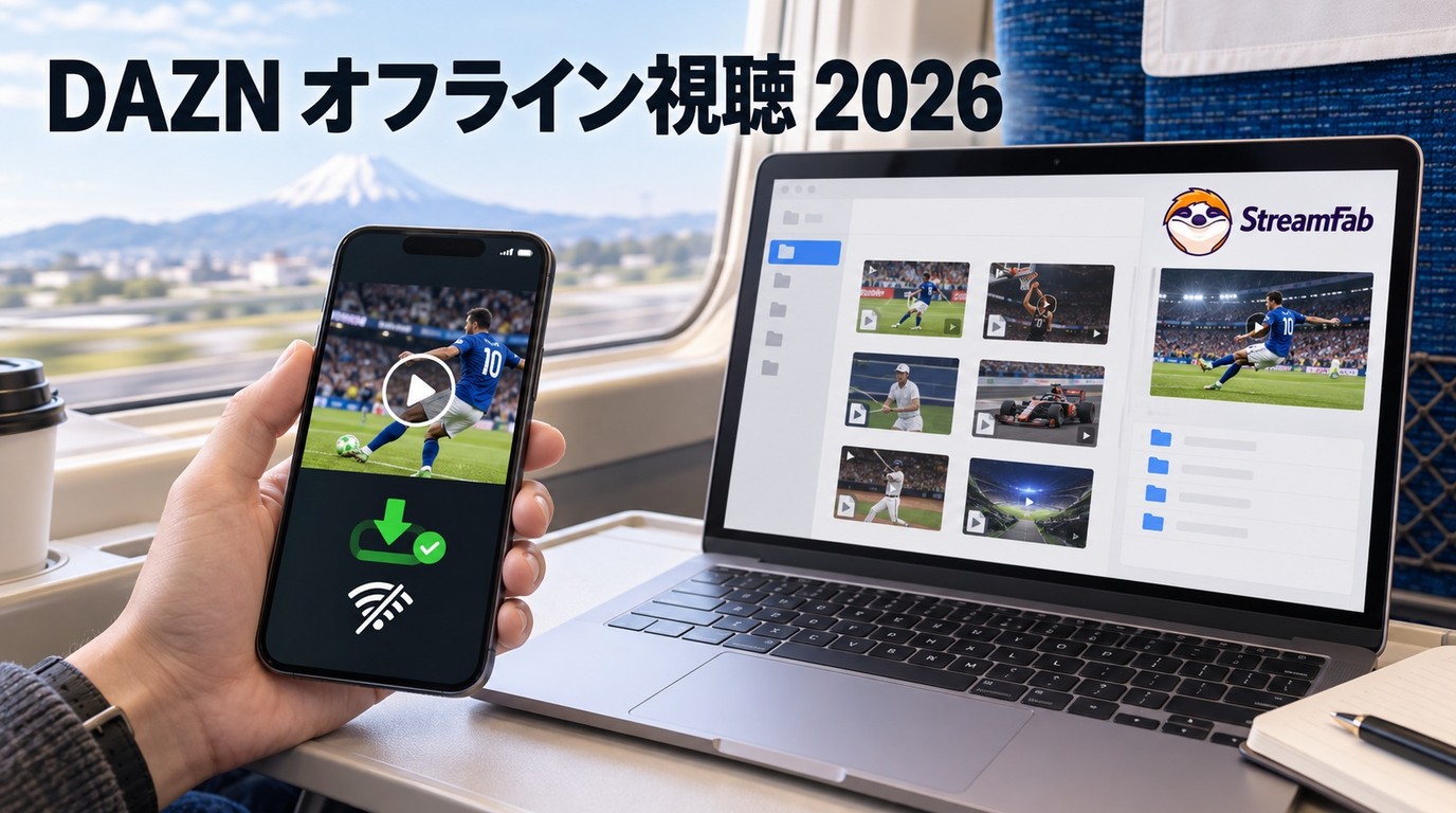 2026年版:DAZN動画をダウンロードしてオフライン視聴する方法と注意点