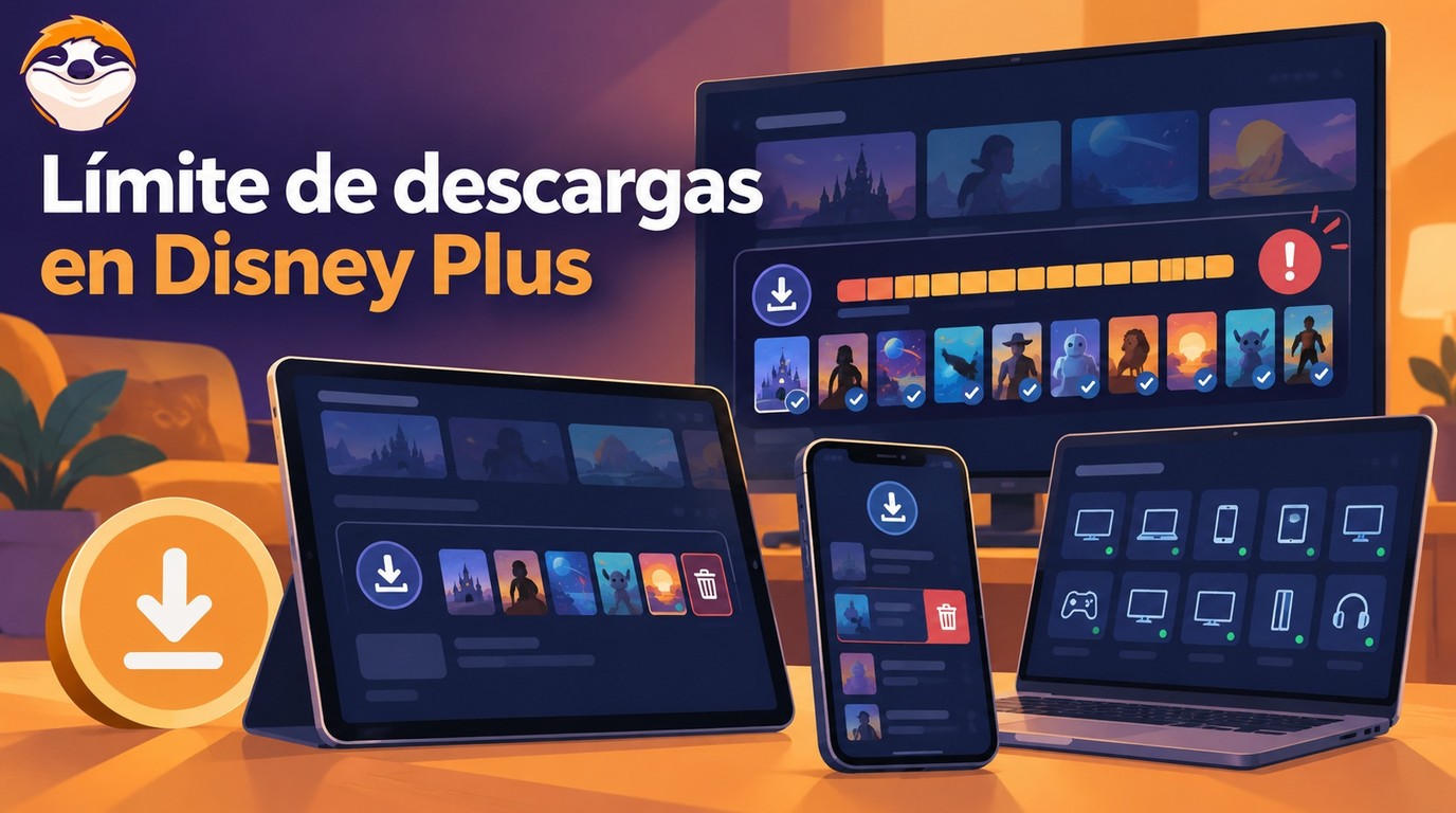 Límite de descargas en Disney Plus: 25 títulos, 10 dispositivos y solución
