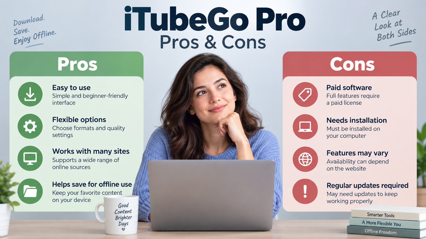 What Pros & Cons Does iTubeGo Pro Have?
