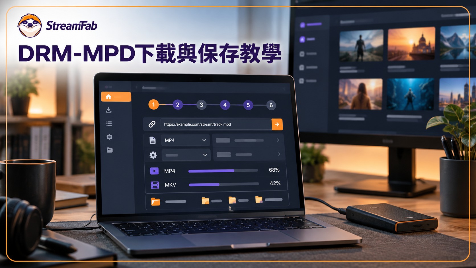 StreamFab DRM-MPD教學：6步驟下載與MP4／MKV保存