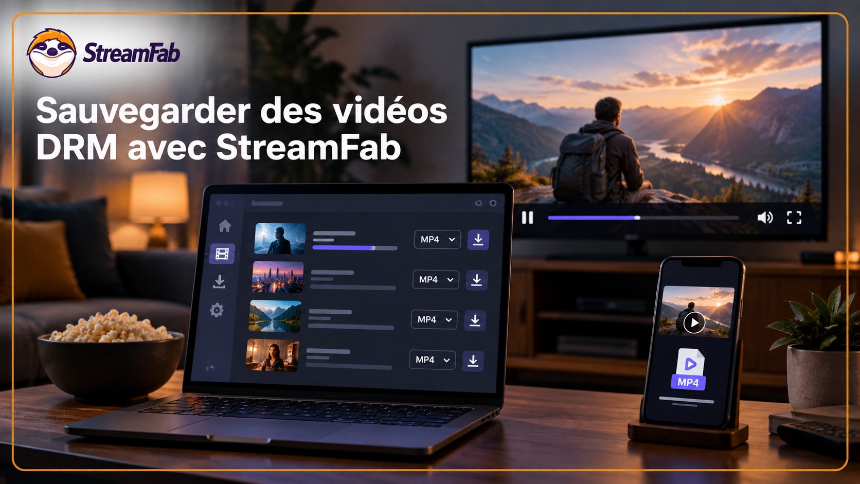 Vidéos sous DRM avec StreamFab : sauvegarde en MP4