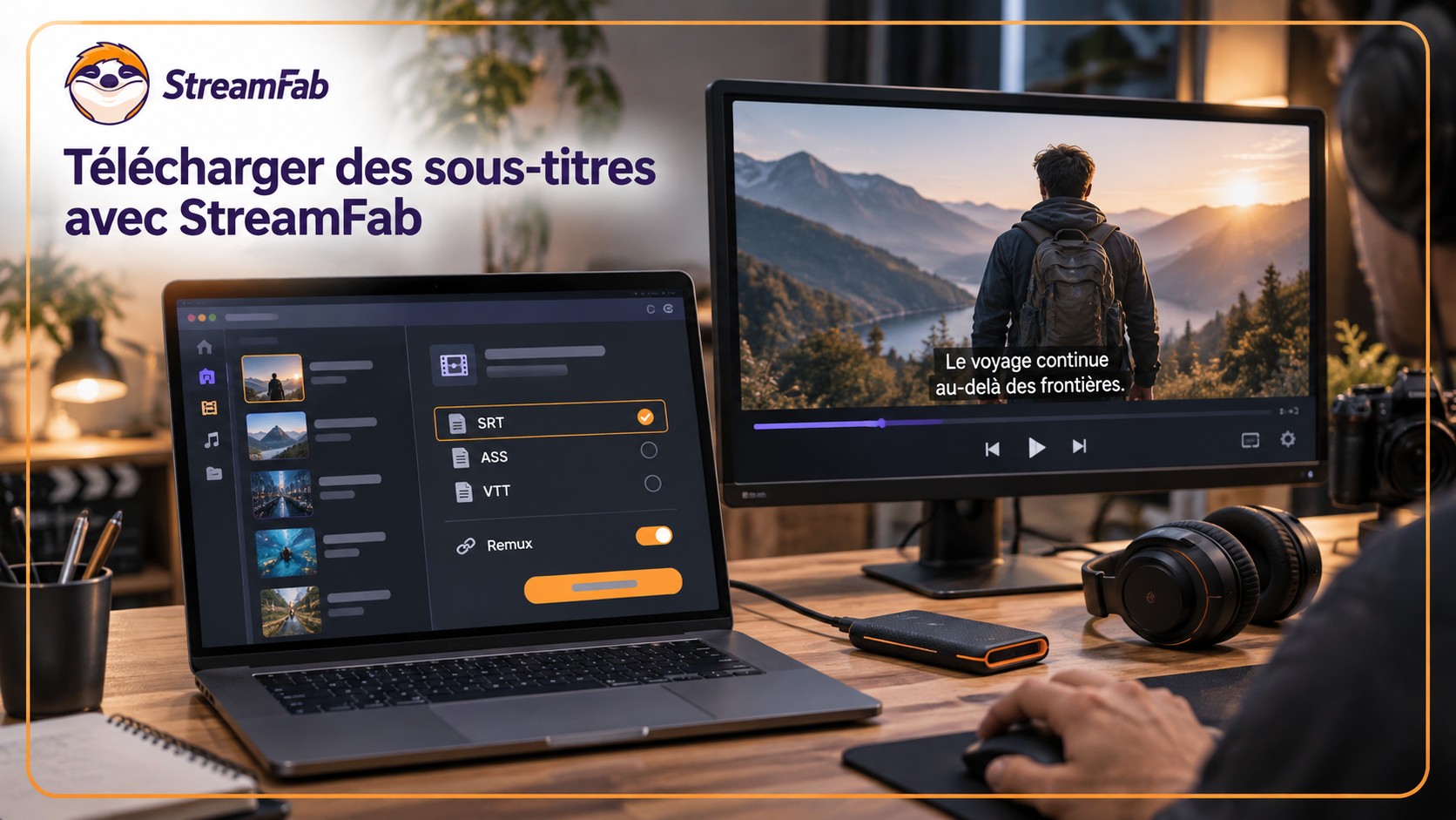 Comment télécharger les sous-titres avec StreamFab : SRT et remux