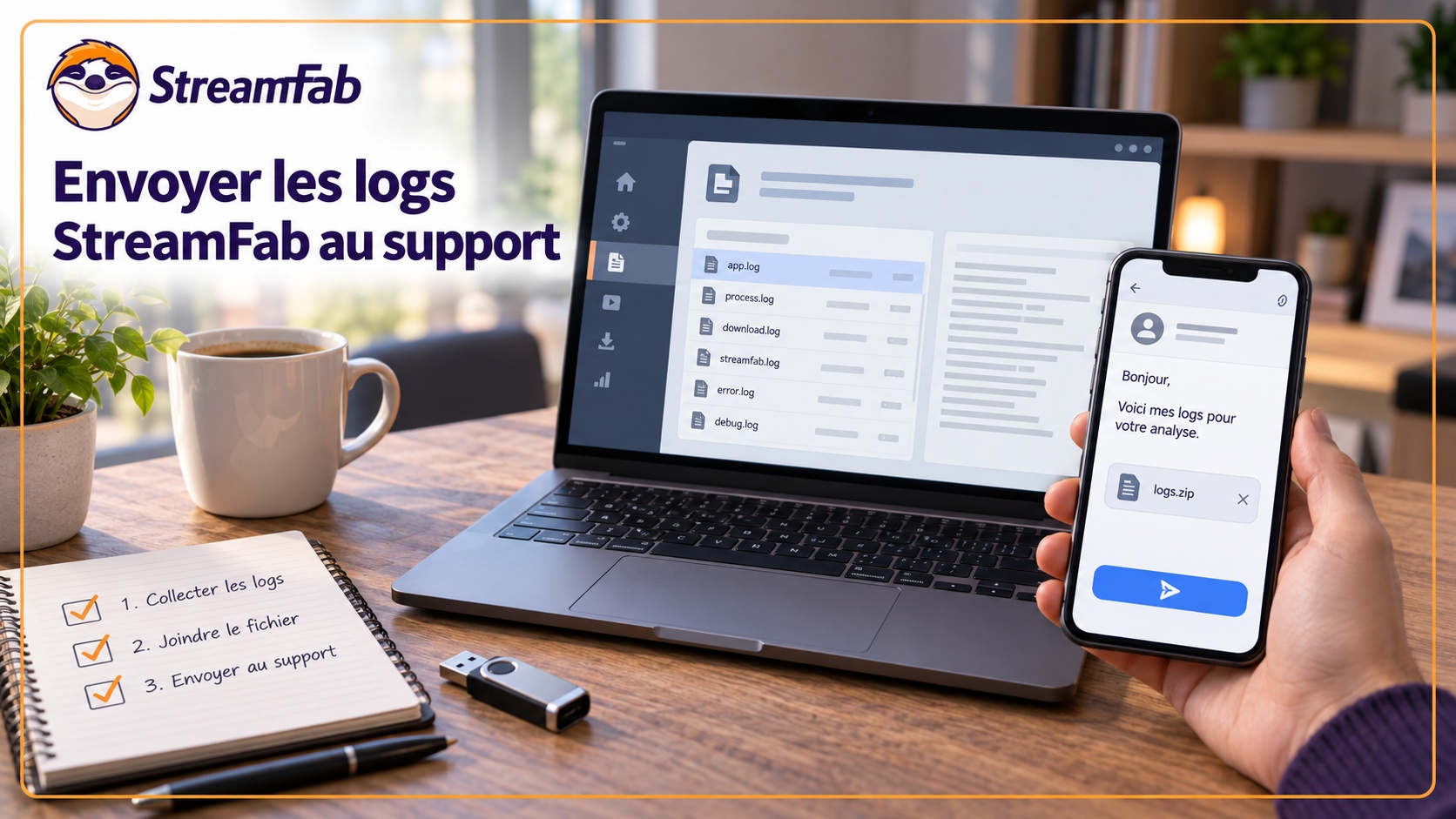 Comment envoyer les logs StreamFab au support en 3 étapes