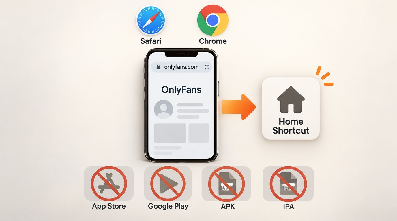 Official OnlyFans access through onlyfans.com, not APK or IPA packages