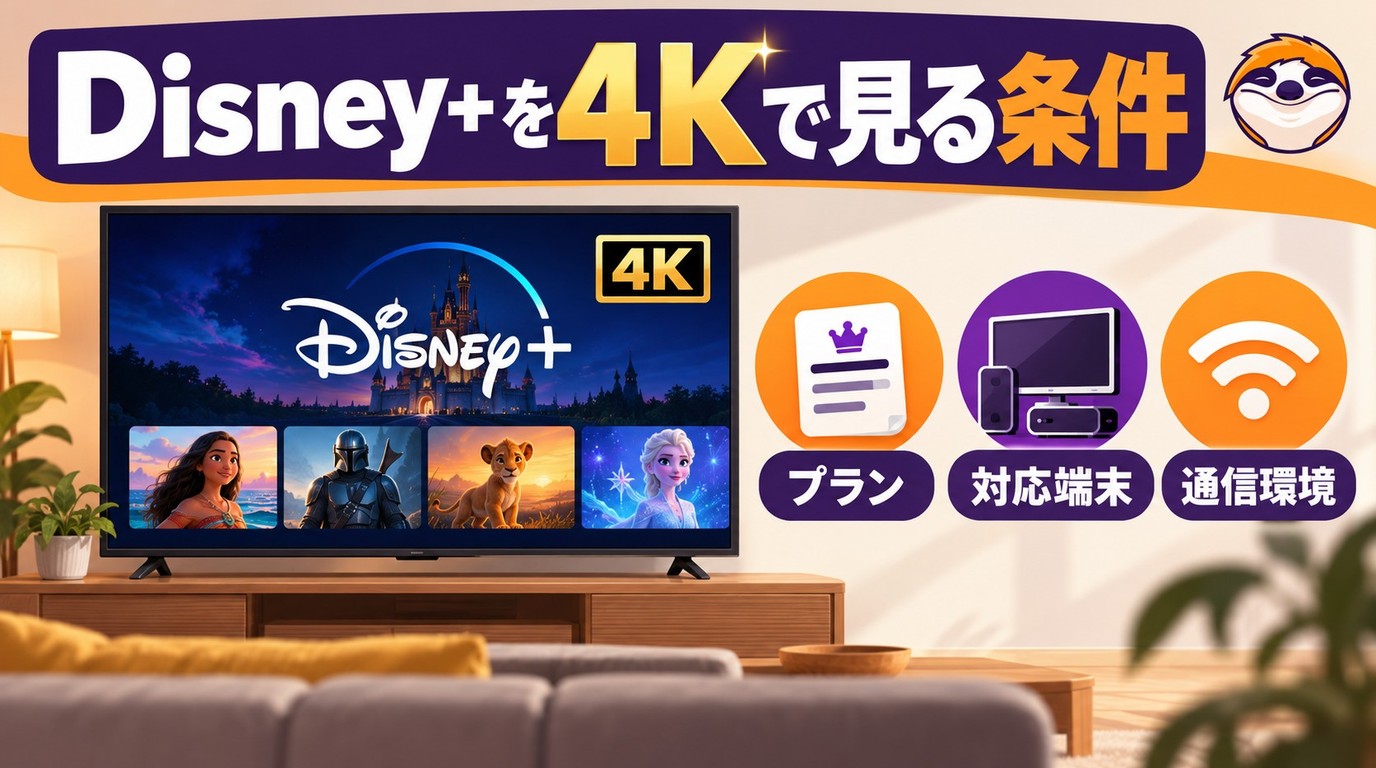 ディズニープラスで4Kが見れないのはなぜ?プランと端末の条件を解説