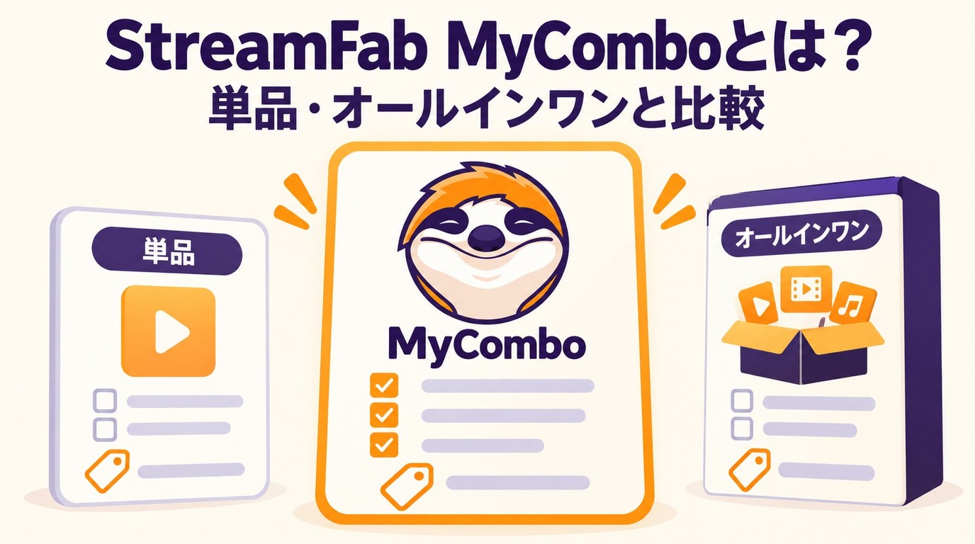 StreamFab MyComboとは？2製品から選ぶ価格とオールインワンとの違い